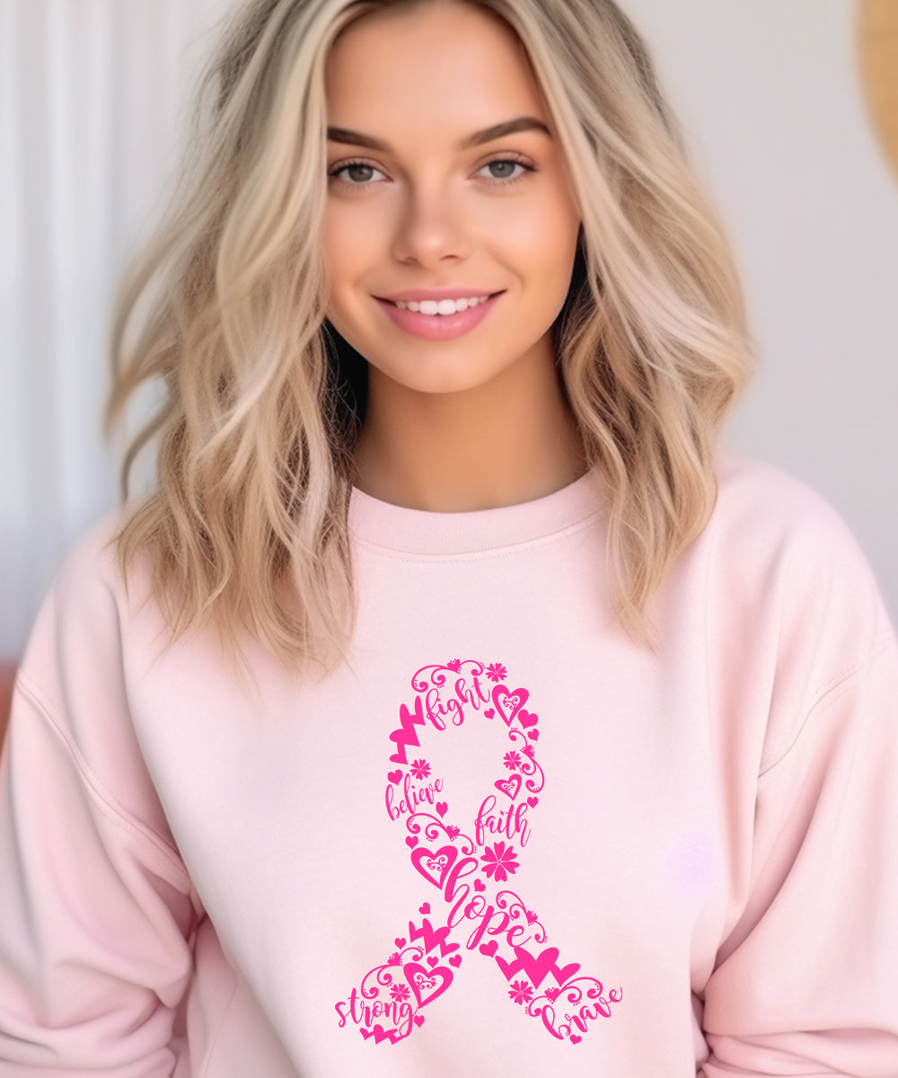 October Breast Cancer Ribbon Sweatshirt